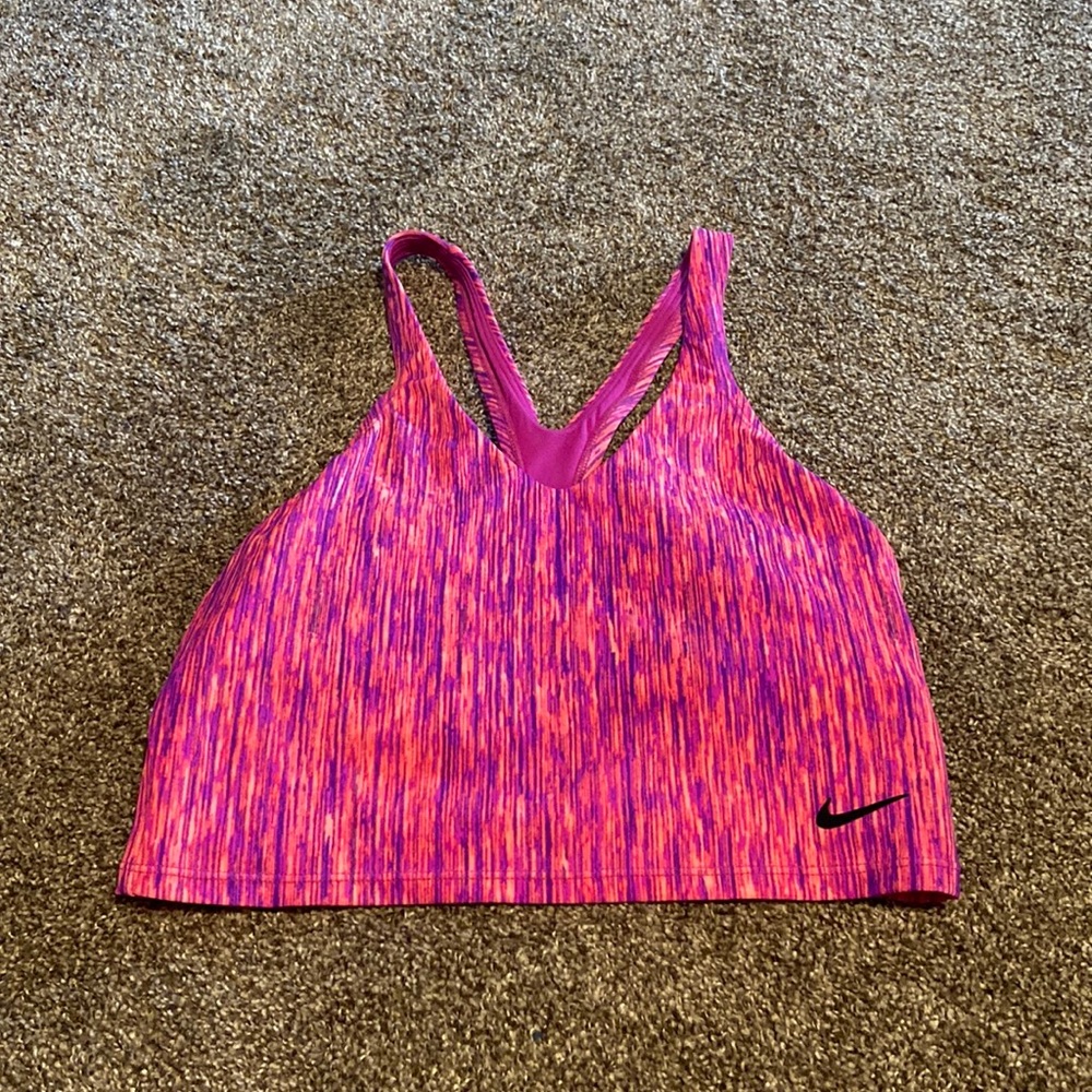 Nike bra, could work as a crop top due to length